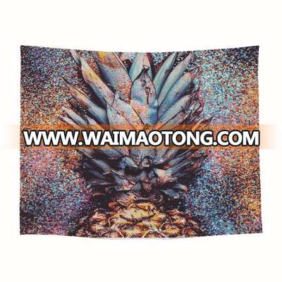 European and American seven-color pineapple hippie wall tapestry