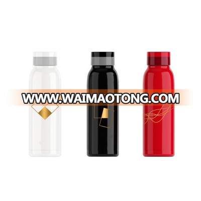 Environmentally friendly wide mouth fashion multi-color optional stainless steel water bottle easy clean