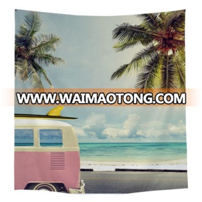 Summer beach surfboard refreshing hippie wall tapestry