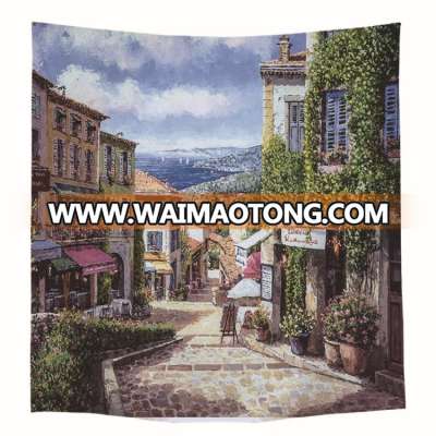 European and American landscape oil painting style tapestry